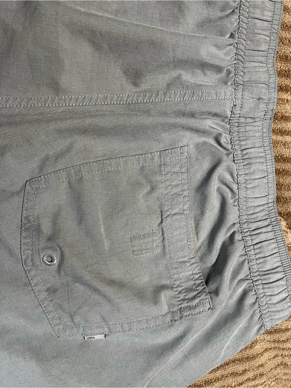 Vuori Lightweight Elastic-Waist Shorts in Gray